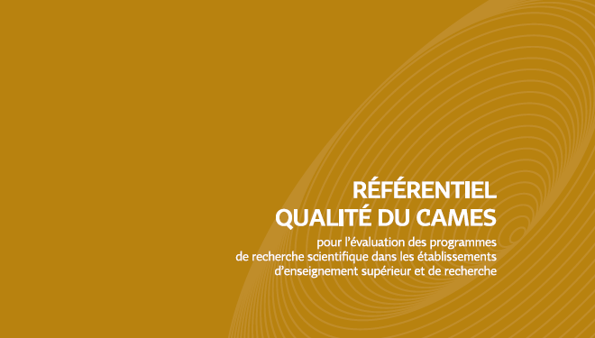 Référentiel qualité du CAMES pour l&rsquo;évaluation des programmes de recherche scientifique
